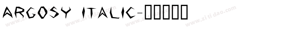 Argosy Italic字体转换
